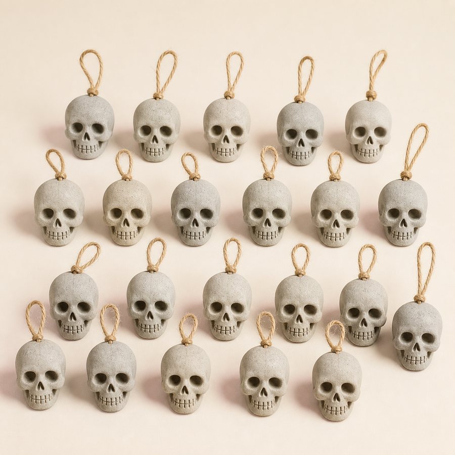 Season & Spark styling visualization for Mini Grey Skull Set